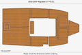 Swim Platform Cockpit Pad for Regulator 21 FS CC (2002–2004) EVA Foam Teak Deck