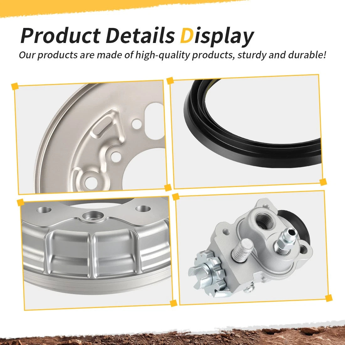 Front Brake Drum Hub Plate Shoes Kit for Honda FourTrax 300 TRX300FW (1995–2000)