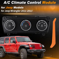 A/C Heater Climate Control Module Panel 55111168AI for Jeep Wrangler (2011–2013)