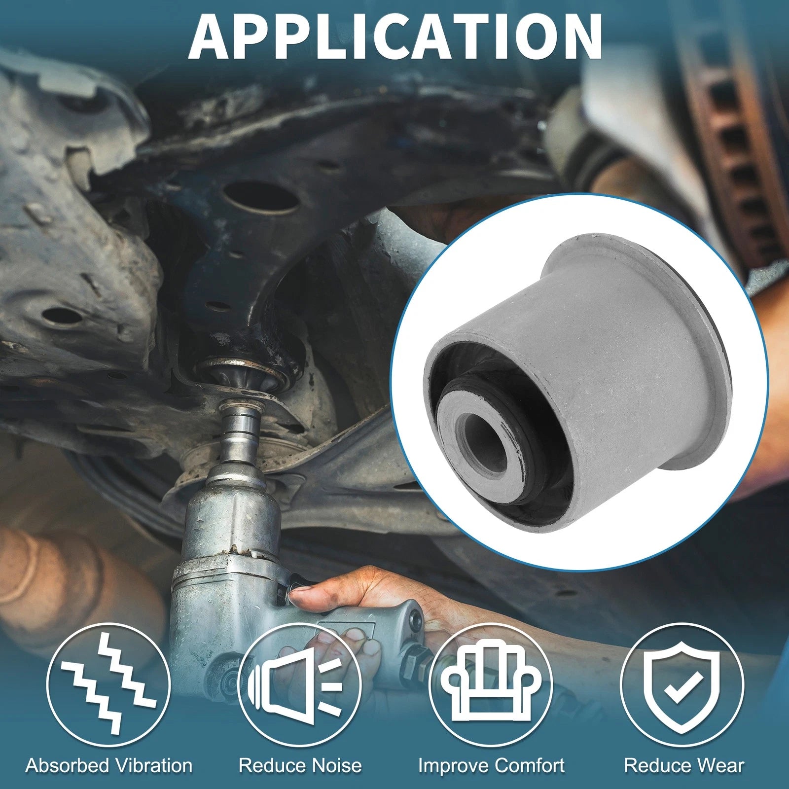 Rear Lower Trailing Arm Bushing Replacement for Honda Civic CR-V (2001–2005)