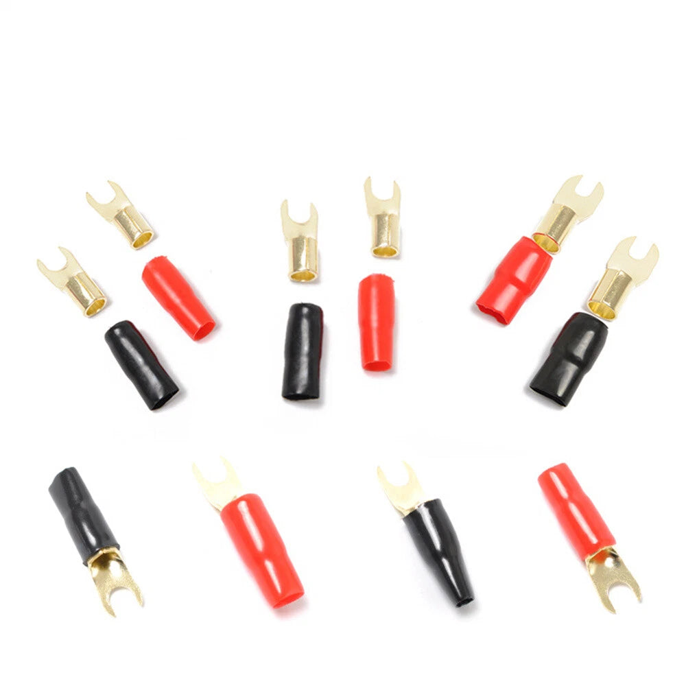 5 Pair Car Audio Speaker Wire Connector Adapter 4GA Terminal Spade Terminals Set