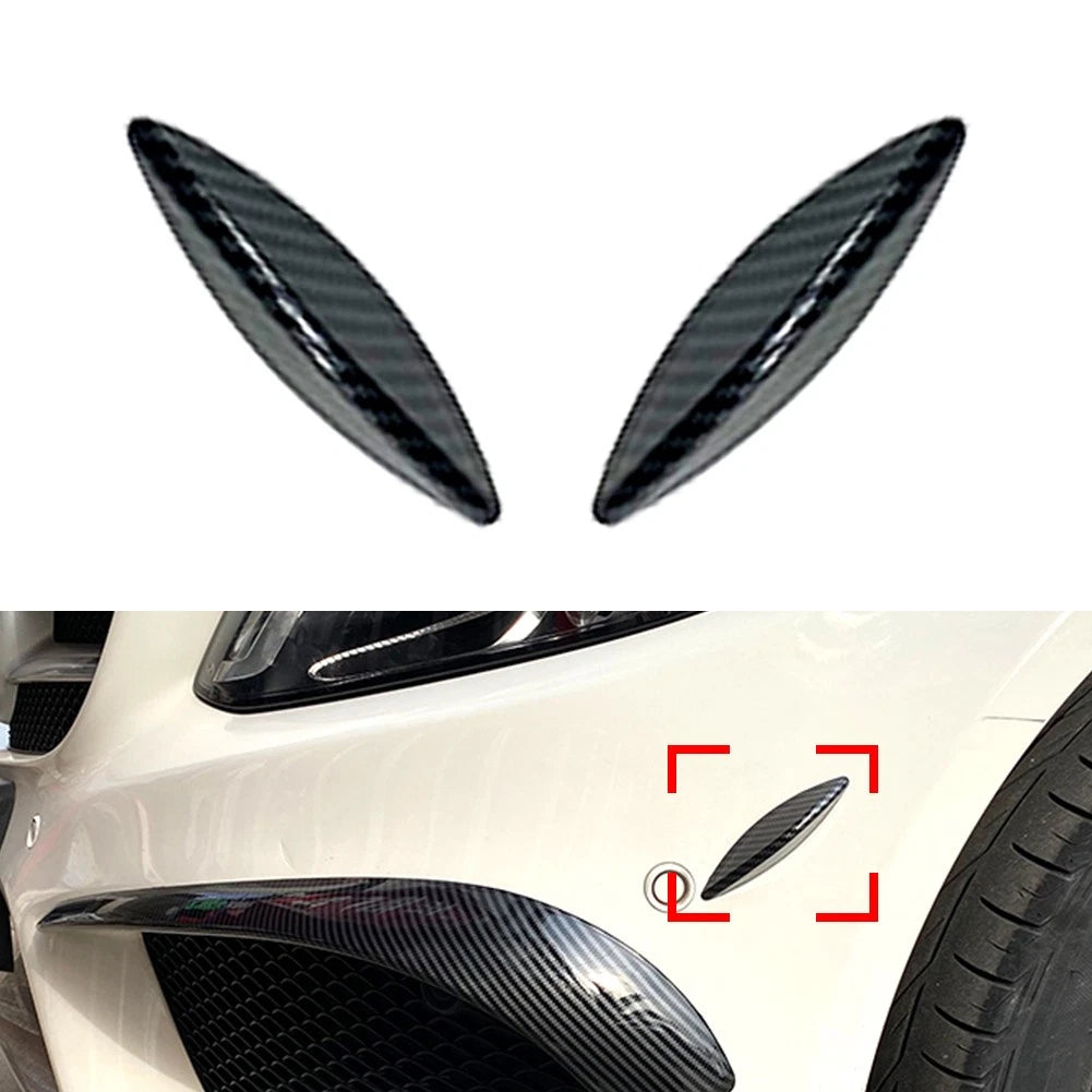 Bumper Lip Splitter Spoiler Side Canards for Mercedes Benz C-Class W205 (2015–2018)