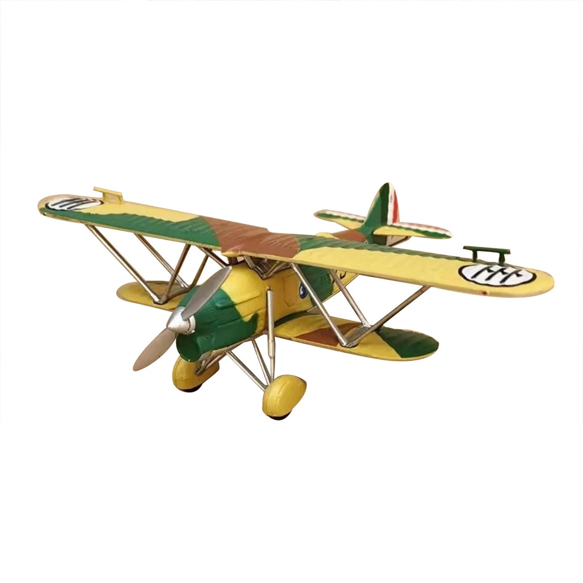 FIAT CR.32 Freccia Biplane Model 1:72 Scale Diecast WWII Gift with Stand
