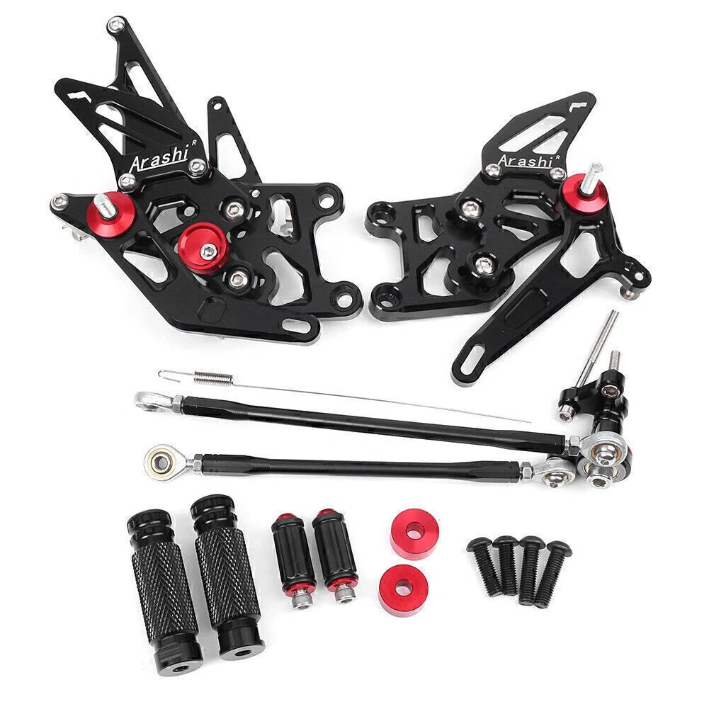 Adjustable CNC Rear Sets Foot Pegs Kit for Honda CBR600RR (2009–2018)