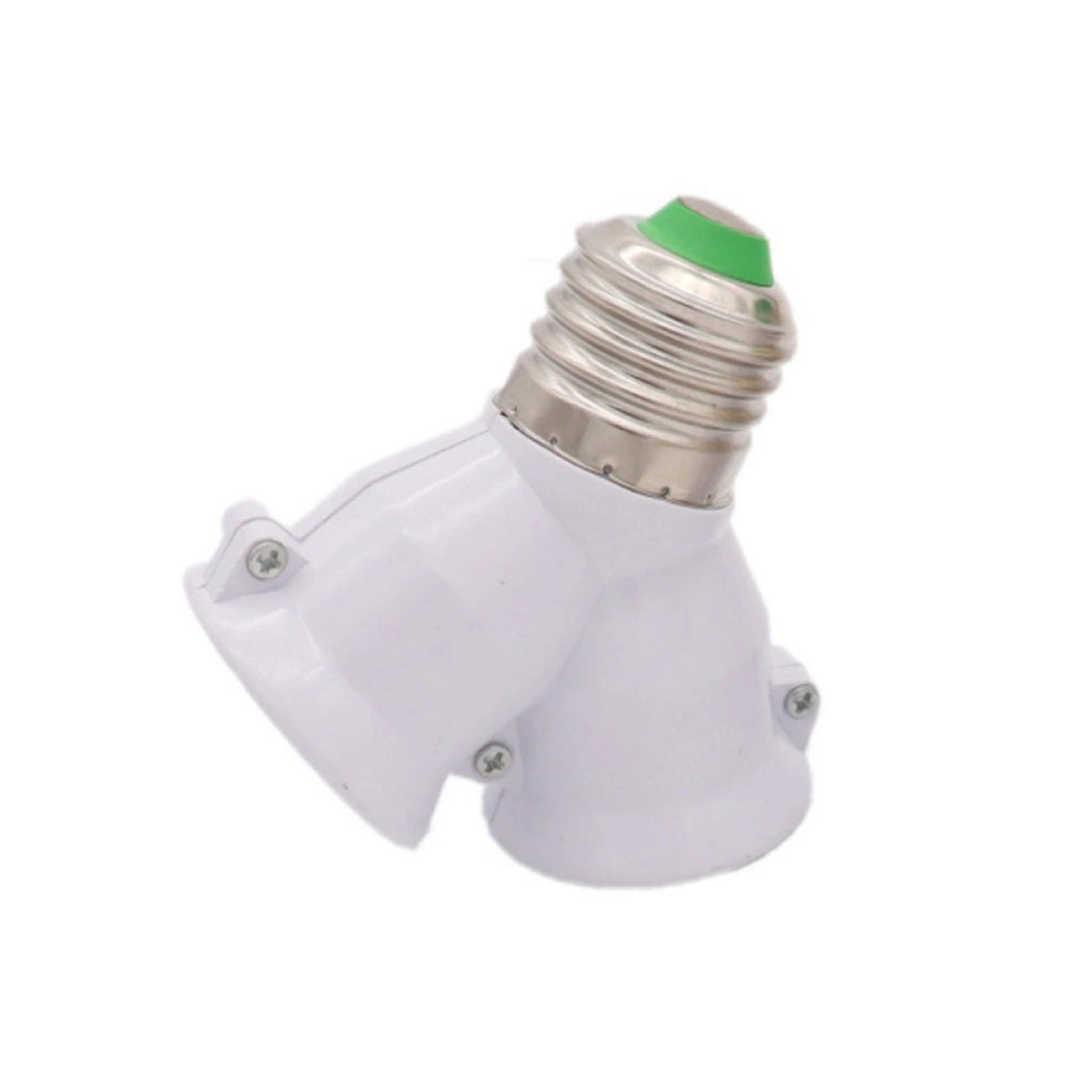 E27 Dual Socket Lamp Holder Splitter Adapter for Bulbs (220V)