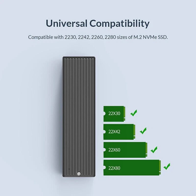 M.2 NVME SSD Enclosure Adapter for USB 3.1 Type C (M2PV-C3)