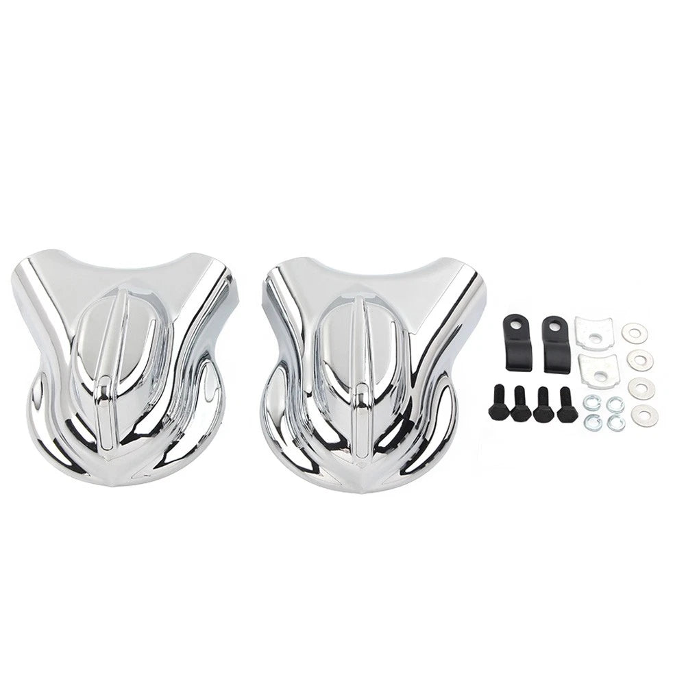 Chrome Rear Swingarm Axle Covers Kit for Harley Heritage Softail (2008–2017)