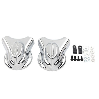 Chrome Rear Swingarm Axle Covers Kit for Harley Heritage Softail (2008–2017)