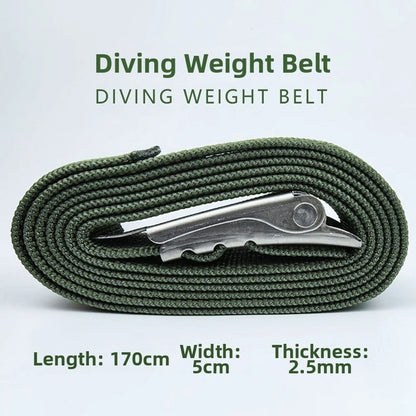 Adjustable Scuba Weight Belt for Secure Fit Underwater