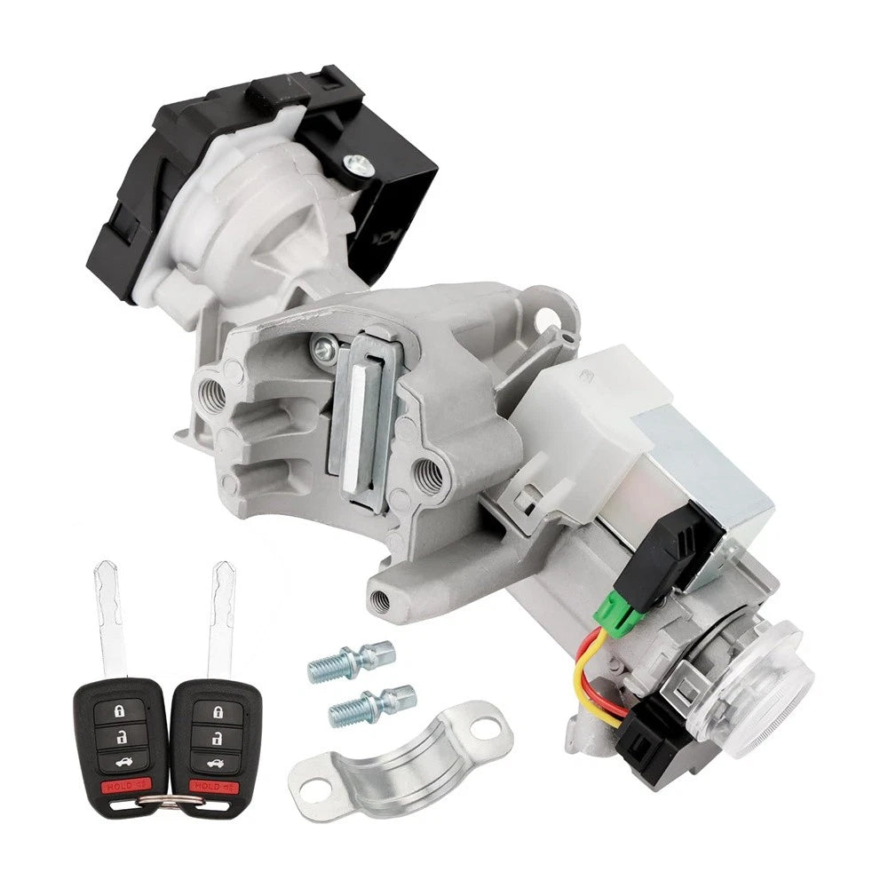 Ignition Lock Cylinder Switch Assembly with 2 Key Shells for Honda Civic (2014–2015)