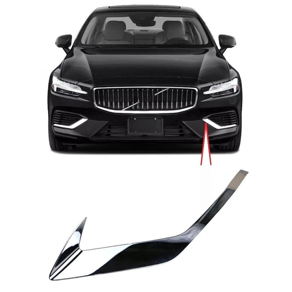 Front Bumper Fog Light Grille Cover for Volvo S60 (2020–2026) Left Right Pair