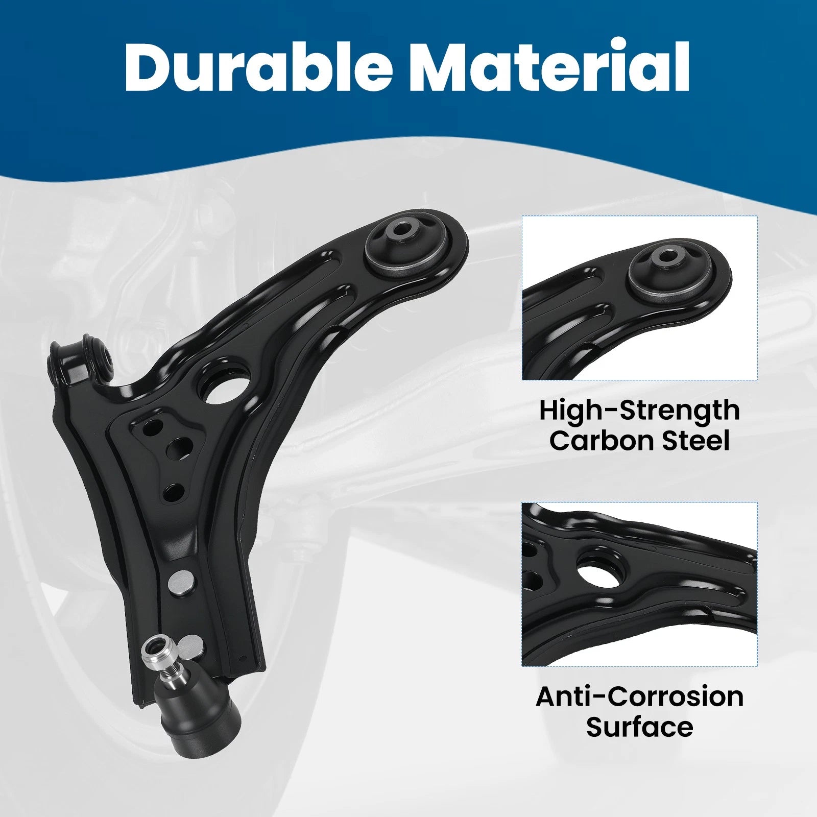 Front Left Lower Control Arm for Chevy Aveo (2004–2011) Pontiac G3 (2009–2010)