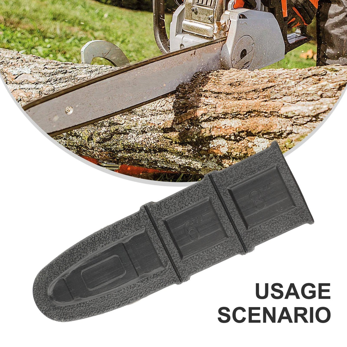 8 Inch Plastic Chainsaw Bar Cover Protector Scabbard for Lithium Electric