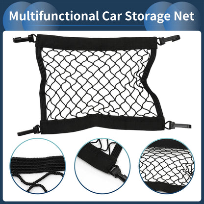 Seat Net Car Storage Mesh Bag for Backseat Dog Barrier (9.84"x11.81")