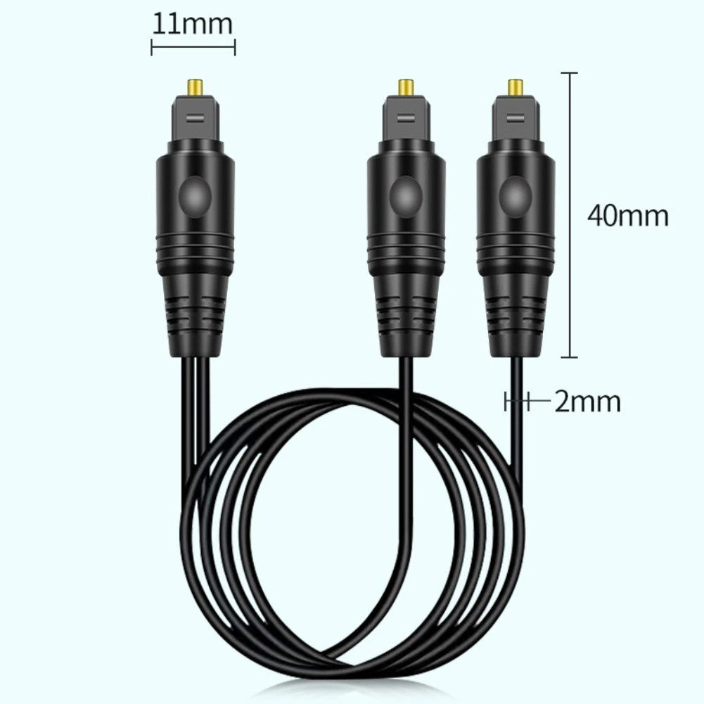 Digital Optical Audio Splitter for Audio Devices (1 to 2 Outputs)