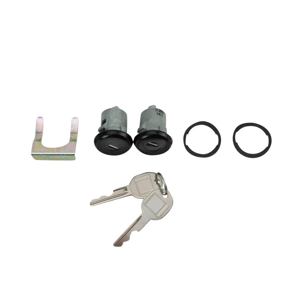 Set of 2 Front Door Lock Cylinders for Buick Cadillac Chevy GMC (89056783, D571A)