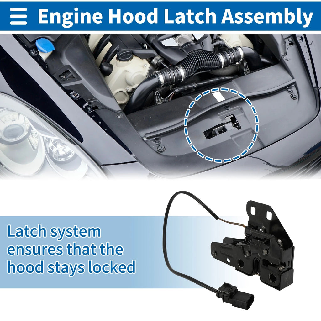 Hood Latch Assembly Replacement for Audi S4 (2001–2009)