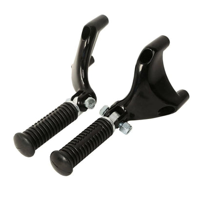Black Rear Footpeg Mounting Clamps for Harley Sportster 883 1200 (2004–2013)