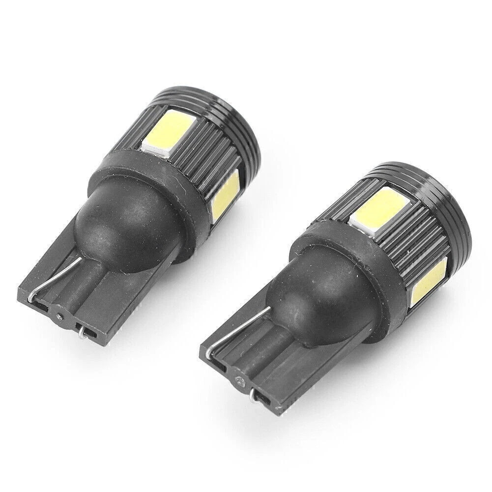 2X LED Canbus Wedge Light Bulb T10 5630 6 SMD for Car
