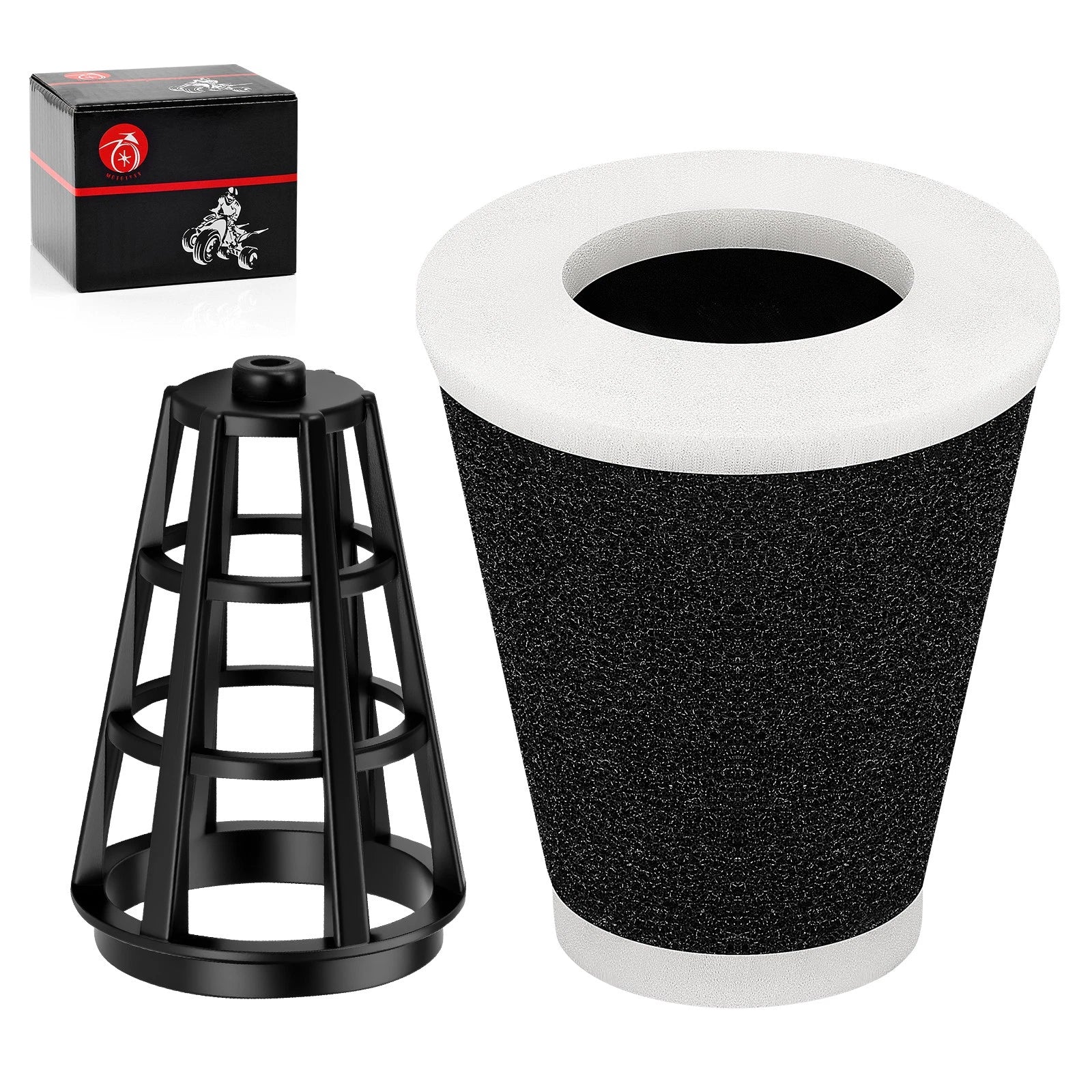 Air Filter & Cage Guide Element for Yamaha Big Wheel BW200 (1986–1988)