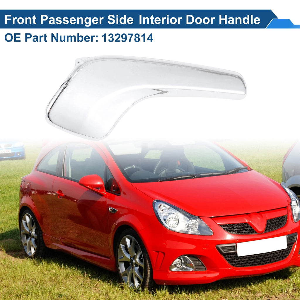 Front Driver Side Interior Door Handle for Vauxhall Corsa D (2006–2014) No.13297814