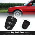 Replacement Key Fob Shell Case Rubber for Hyundai 3-Button (Black) (2011–2021)