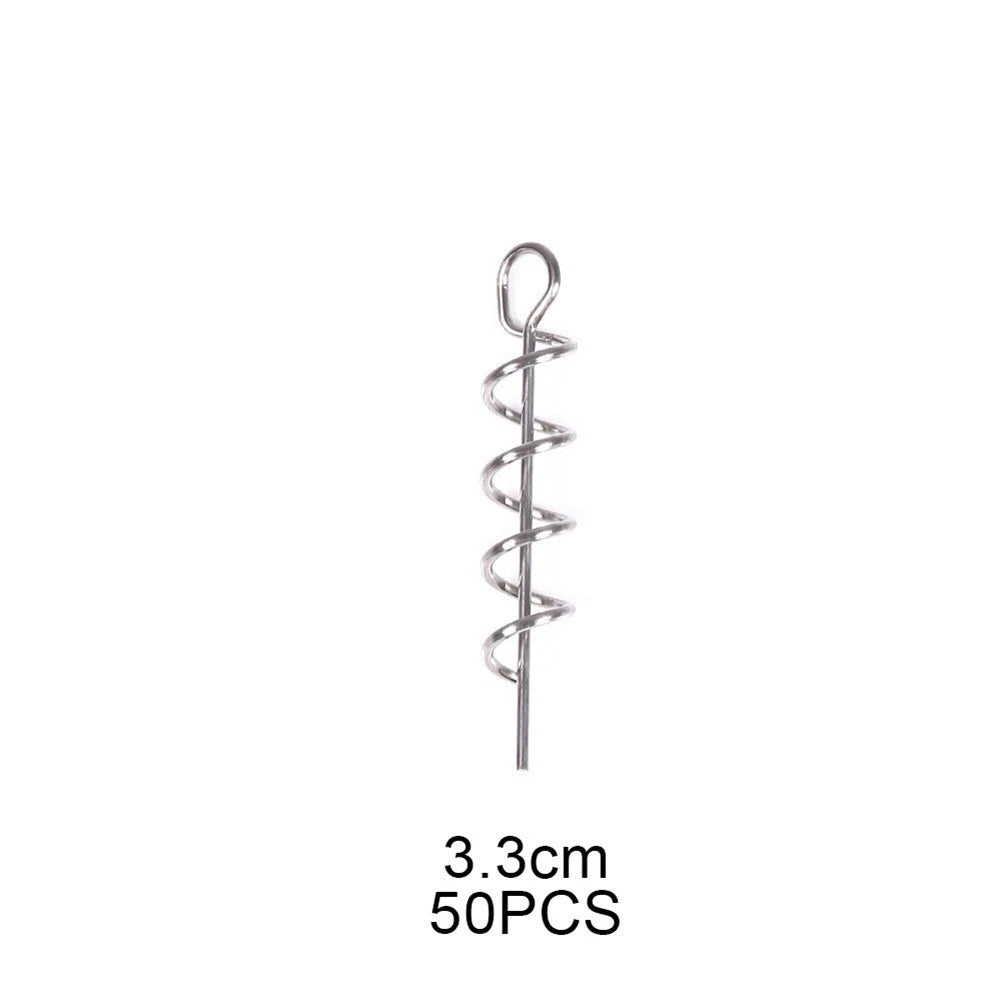 Centering Spring Lock Pin for Soft Lure Bait Worm Crank Fishing