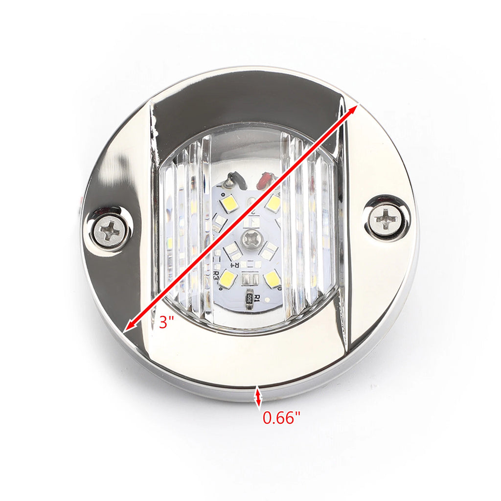 LED Chrome Anchor Stern Light for Marine Boat Yacht (12V) 2835-SMD