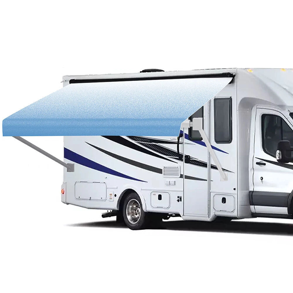 Weatherproof Vinyl RV Awning Fabric Replacement for Camper (9'-20')