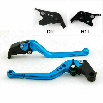 Long Brake Clutch Levers for Ducati Hypermotard 1100/SP (2007–2012) Blue T9