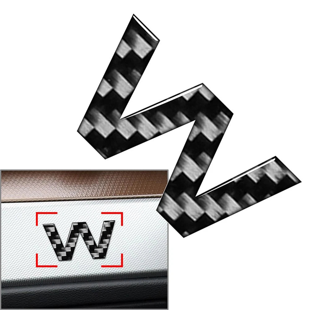 Car Badge Emblem Alphabet Letter Decals for