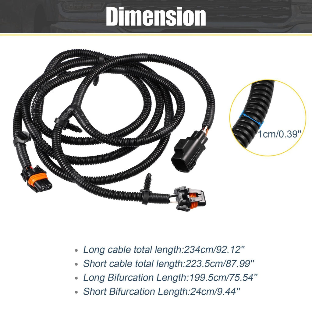 Fog Light Jumper Wiring Harness for Dodge Ram 2500 3500 2010–2018