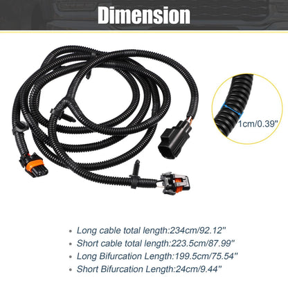 Fog Light Jumper Wiring Harness for Dodge Ram 2500 3500 2010–2018