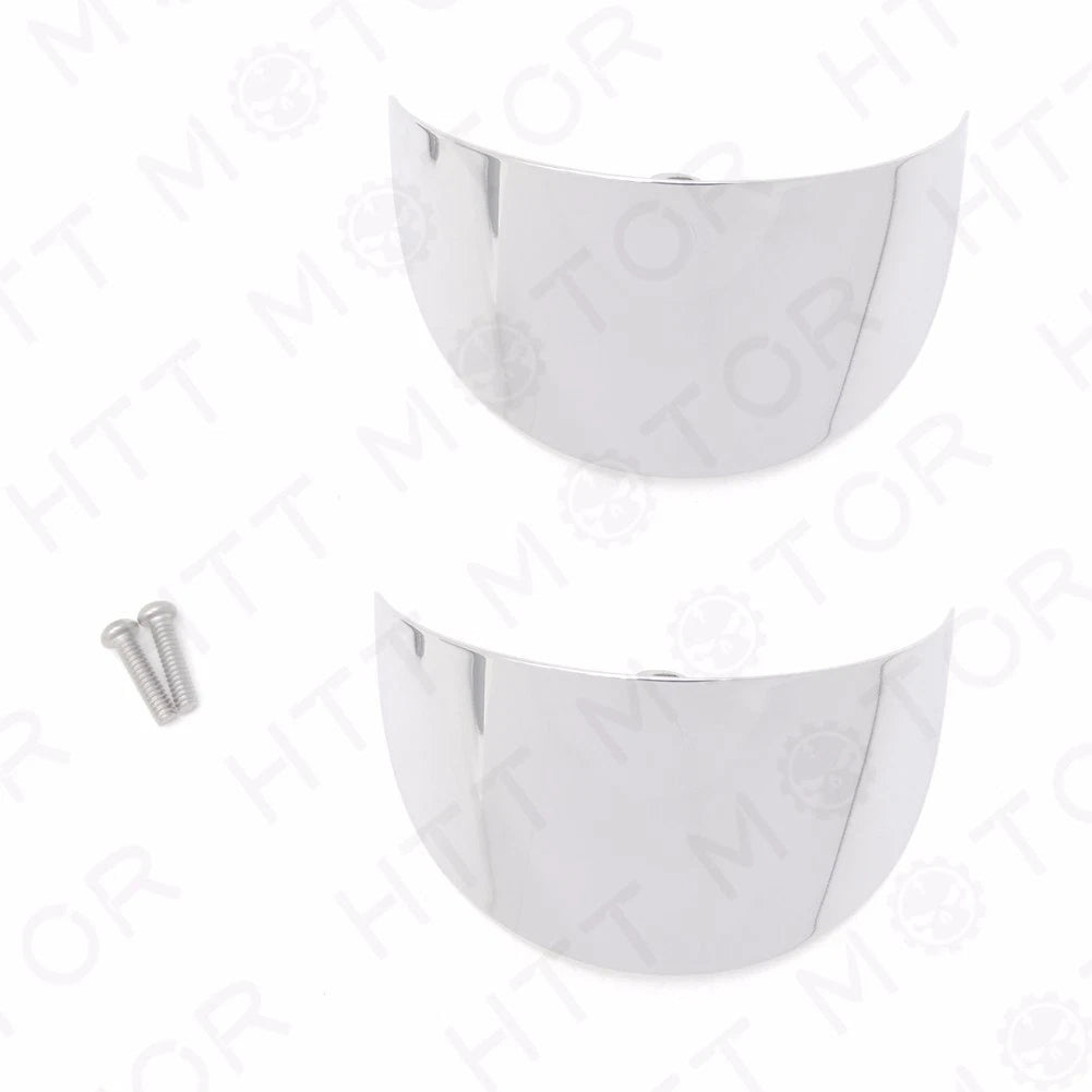 Chrome Turn Signal Visors for Harley FXRT (1986–1992), FLST (1986–1990), FLSTC (1988–Later)