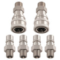 6Pcs Hydraulic Adapter Set for AGT Mini Excavator (M14-M16) w/ Check Valve