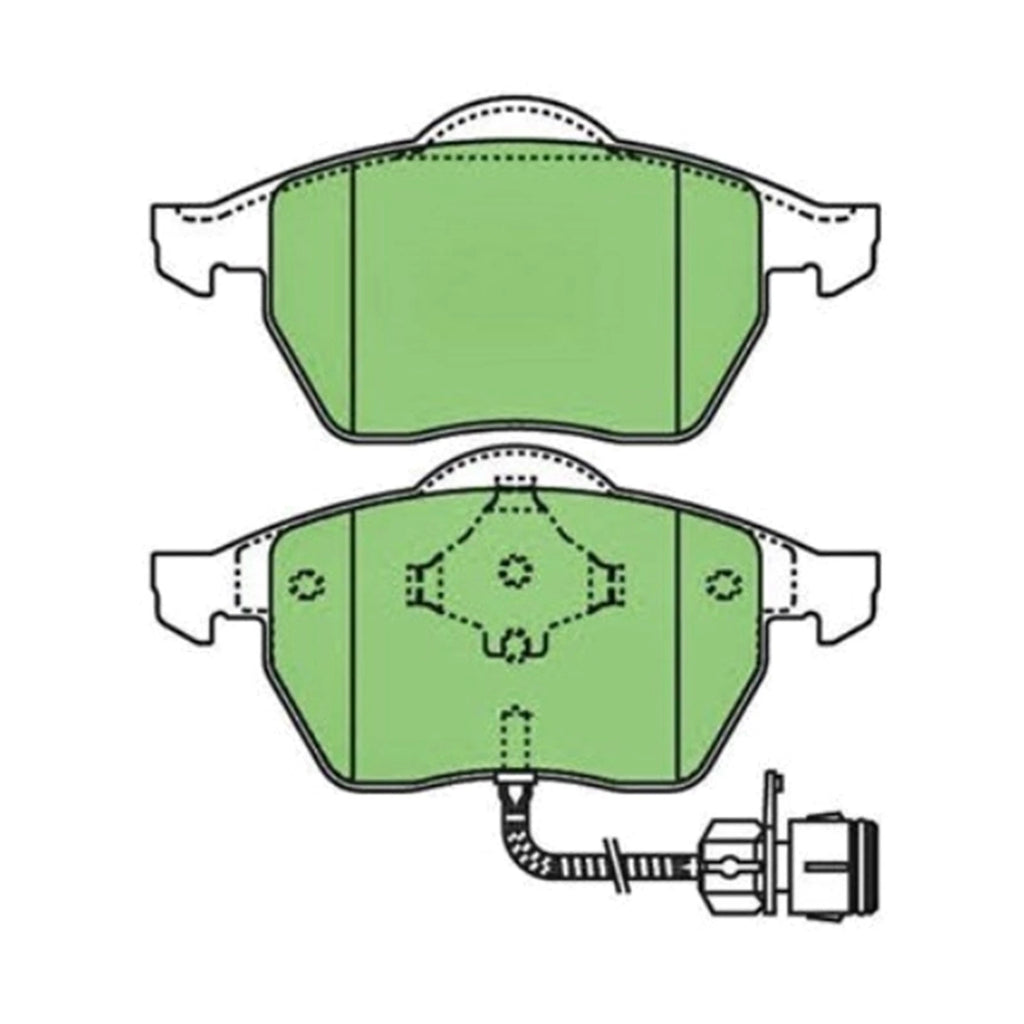 Front Disc Brake Pads Set for Audi A4/A6/A8/TT/Volkswagen Passat (1994–2006)