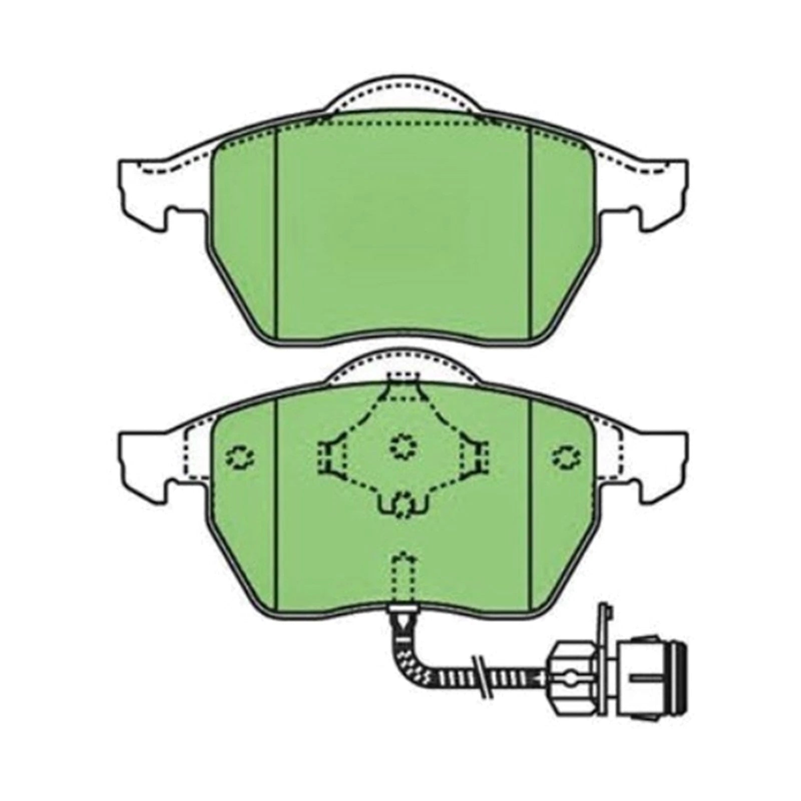 Front Disc Brake Pads Set for Audi A4/A6/A8/TT/Volkswagen Passat (1994–2006)