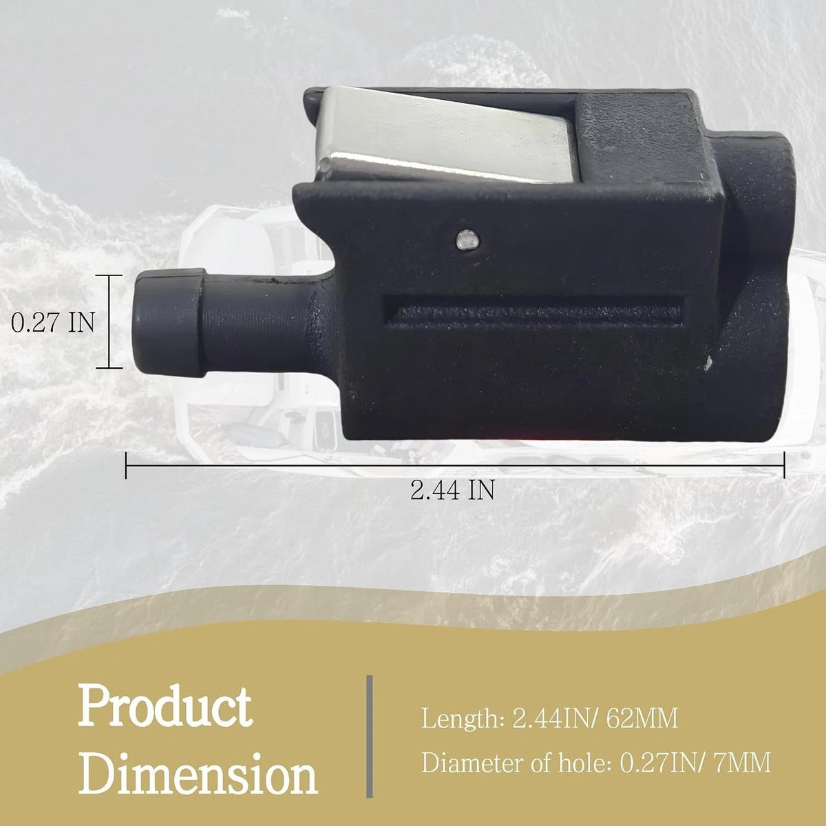 8mm Fuel Pipe Joint for Mercury 40-120 HP