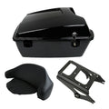 Black Chopped Trunk Luggage Backrest Mounting Rack for Harley Touring (2009–2013)