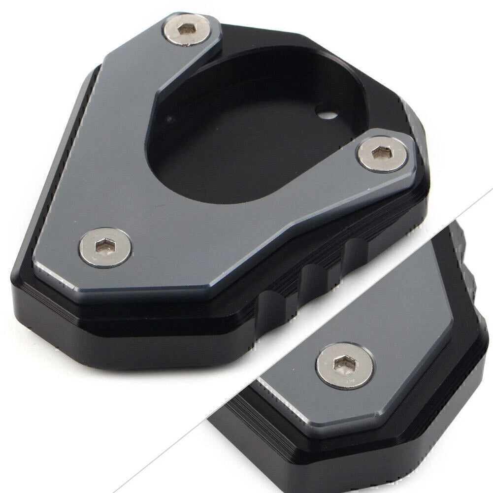 CNC Gray Foot Stand Side Extension Plate for KAWASAKI Ninja 400 Versys650 KLX250