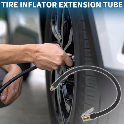 Tire Inflator Extension Tube 12.6mm OD for Car Bicycle (32TPI) (1pc)