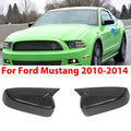 Pair Carbon Look Tape-On Mirror Cap Covers for Ford Mustang (2010–2014)