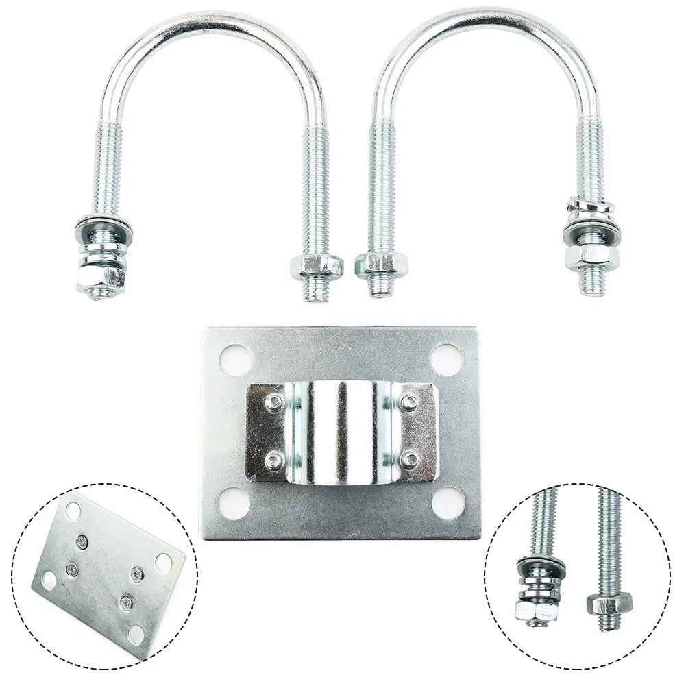 U-Bolt Mounting Clamp Assembly for Antenna Mast Support