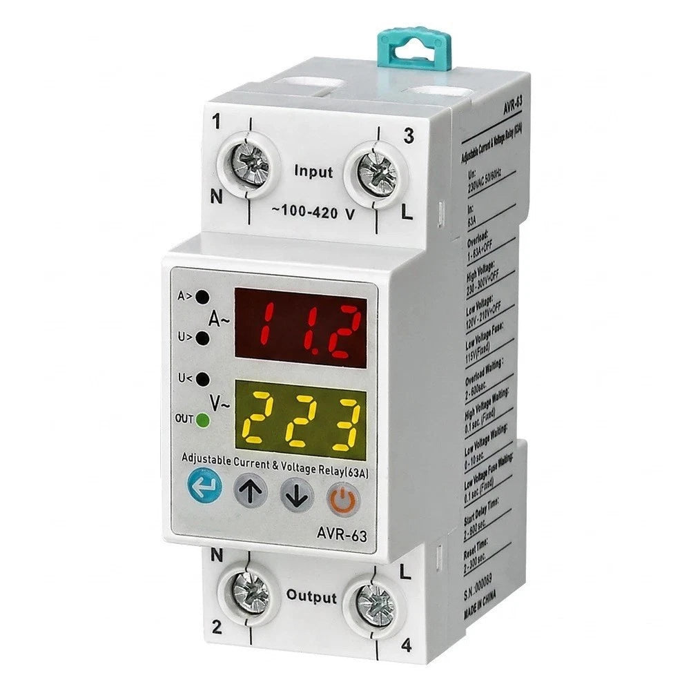 AVR 40A Adjustable Voltage Relay for 220V AC (40A Protection)