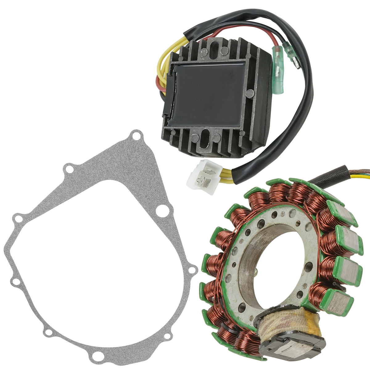 Stator and Regulator Rectifier Replacement for Yamaha Kodiak 400 YFM400FW (1996–1998)