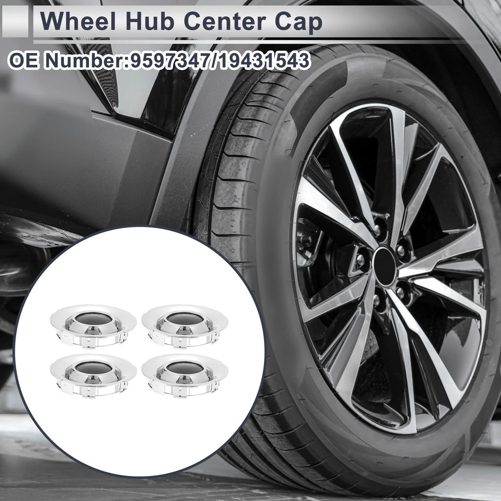 Wheel Hub Center Cap Silver Tone Replacement for Chevy Avalanche 1500 (2009–2013)