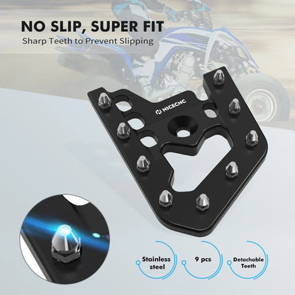 Brake Pedal Extender Tip for Yamaha Raptor 700 700R (2013–2026) Black