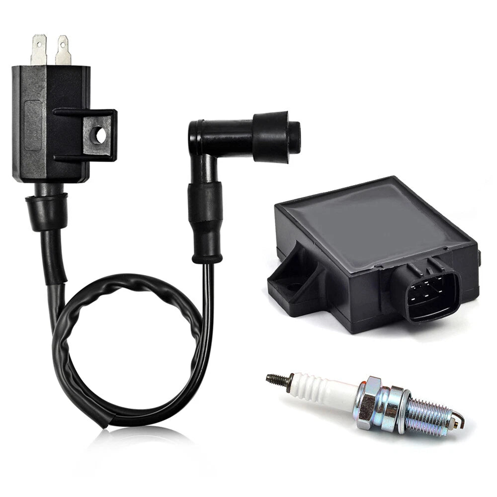 Ignition Coil Spark Plug CDI Kit for Kawasaki Bayou 250 (2003–2011)