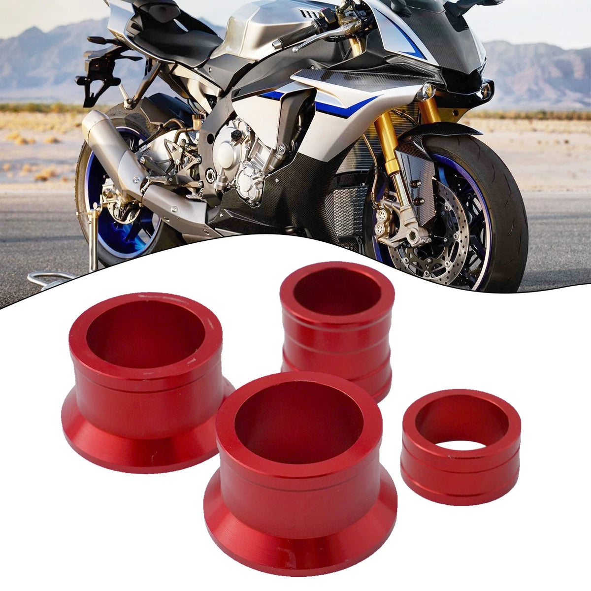 4X Rear Wheel Spacers for Anodized 6061 Aluminum