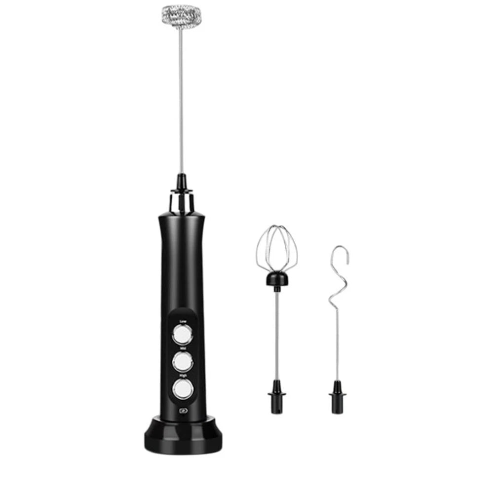 Electric Milk Foam Maker for Lattes (USB, 3 Speed Options)